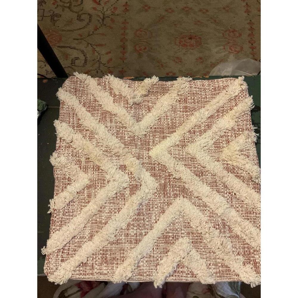 Studio Outback Decorative  Cotton Throw Pillow Cover - Geometric Design Set of 2 - Picture 5 of 9